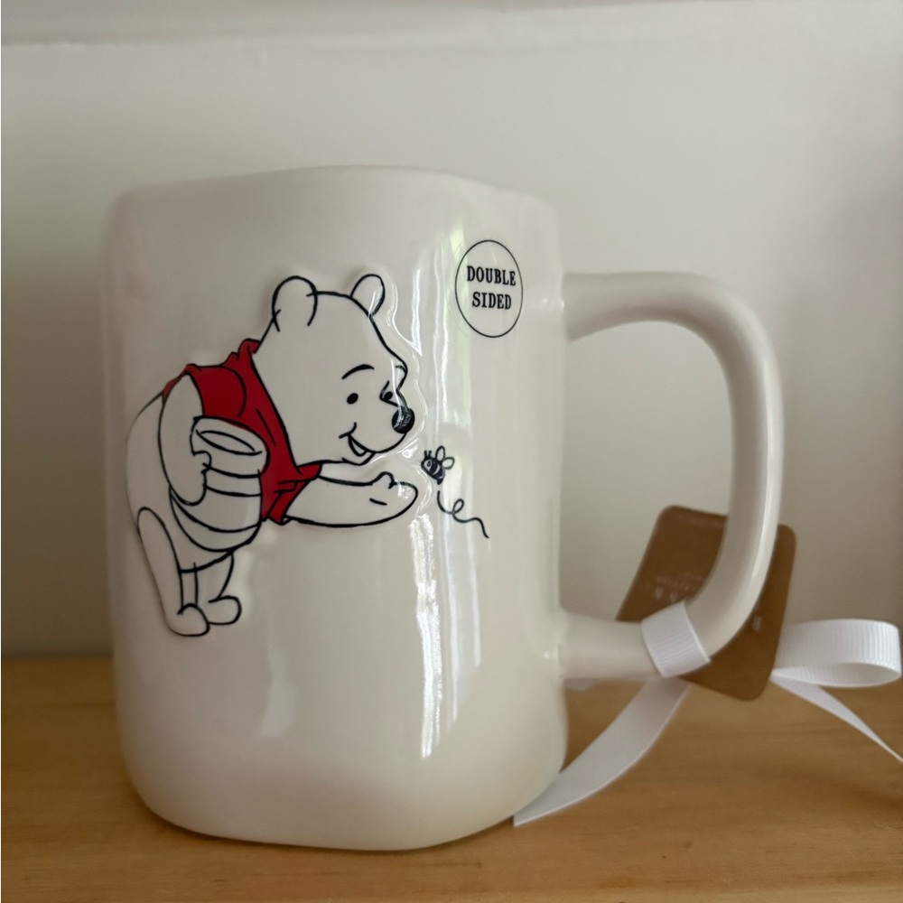 Rae Dunn Winnie the Pooh White Ceramic Mug Minimalist Design